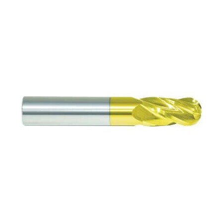 Morse Single End Mill, Ball Nose Center Cutting Regular Length, Series 5942G, 2964 Cutter Dia, 3 Overa 92622